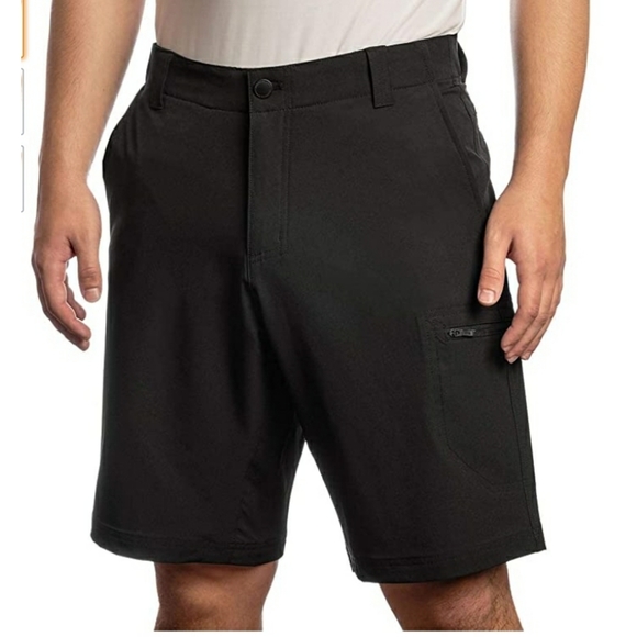 NWT Zeroxposur Mens 40 Blk Stretch Travel Shorts - Picture 2 of 7